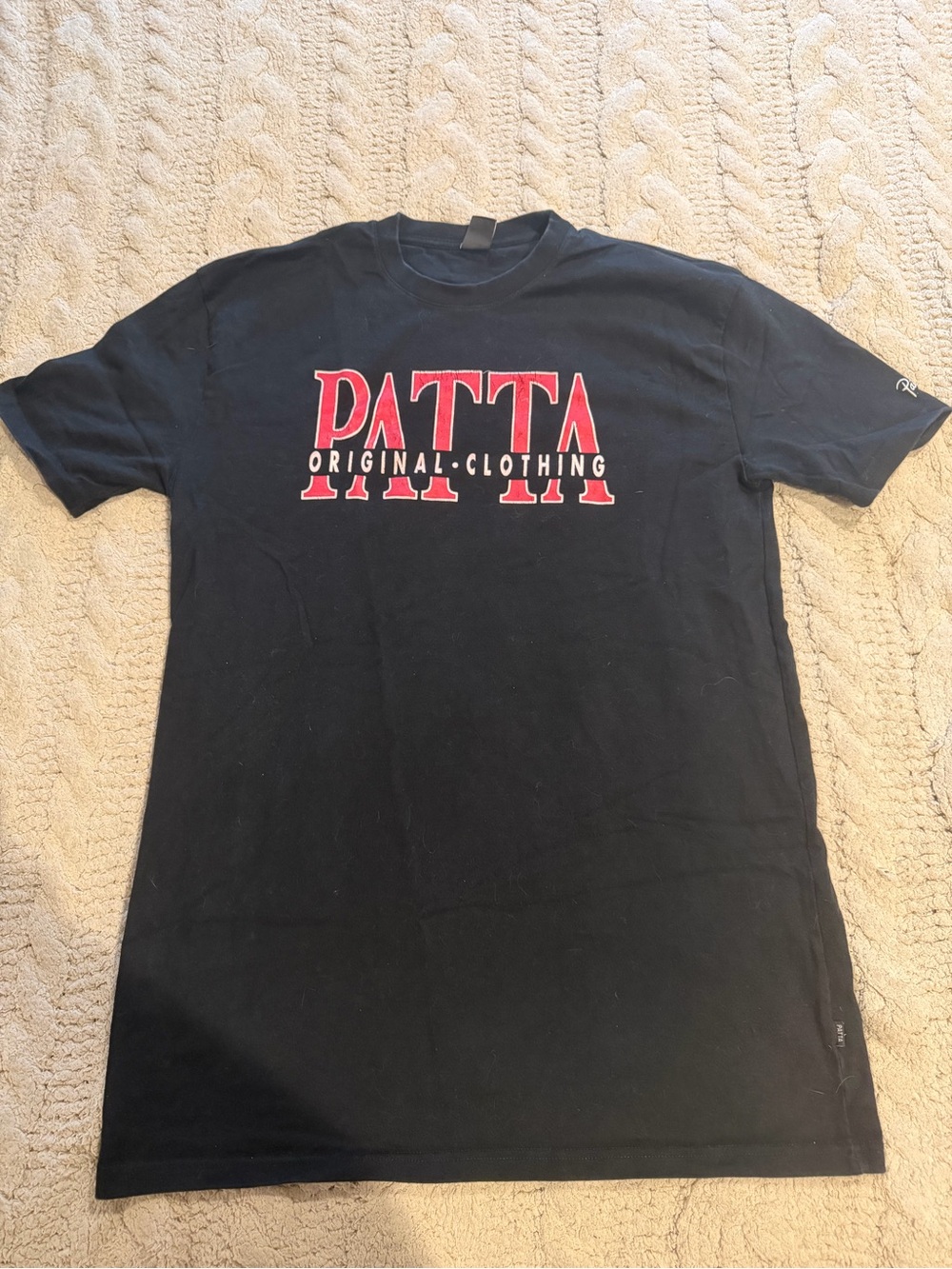 Patta Black Short-Sleeve Logo T-Shirt Mens XL